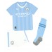 Manchester City Jeremy Doku #11 Dětské Oblečení Domácí Dres 2023-24 Krátkým Rukávem (+ trenýrky)